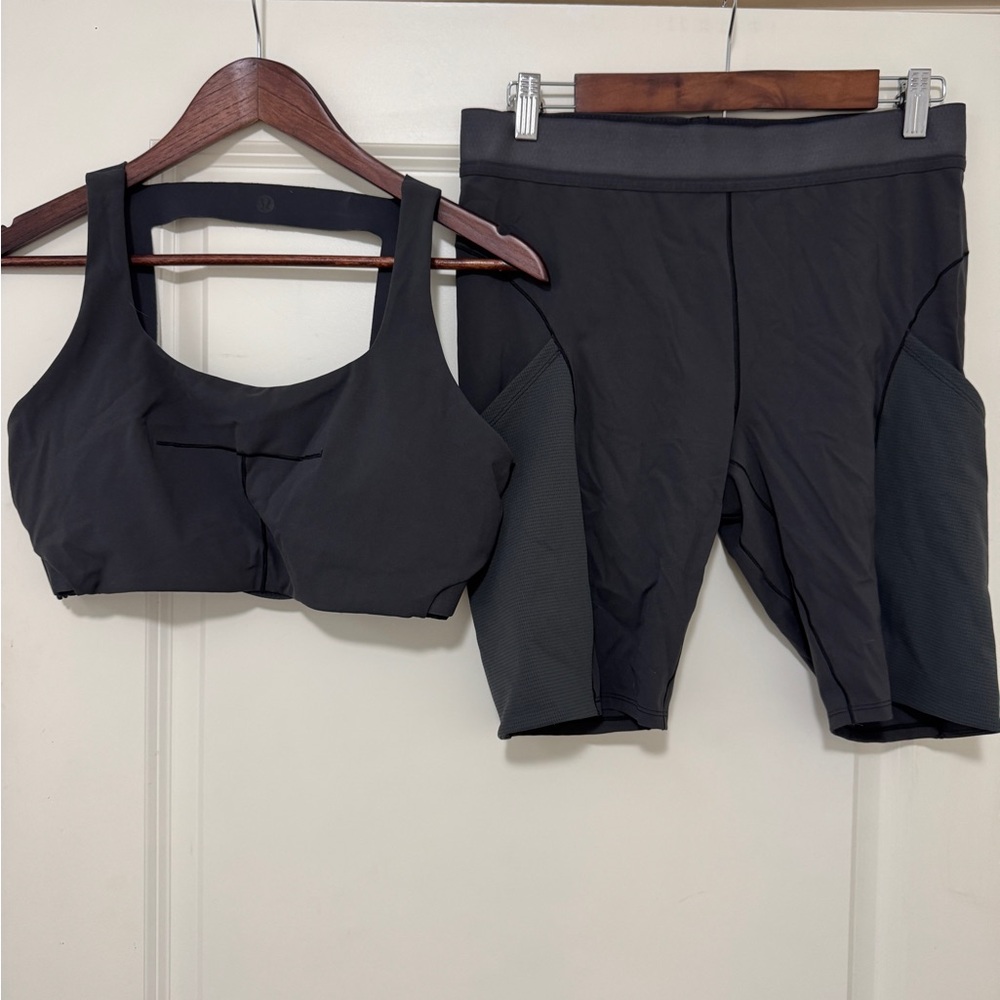 Lululemon Lab Esker Shorts and Bra Set